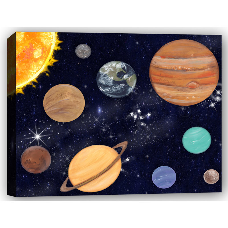 Doodlefish 'Outer Space' Painting Print on Canvas Wayfair